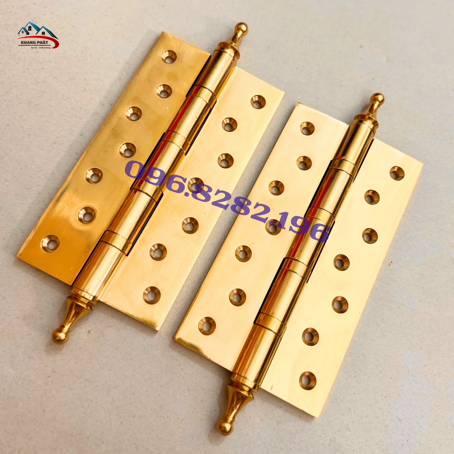 Bản lề lá đồng thau 20cm KP-LĐB320 dày 7.5mm cao cấp