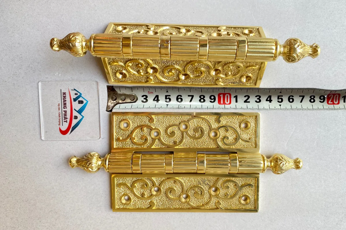 Bản lề lá đồng chóp búp sen dài 13cm