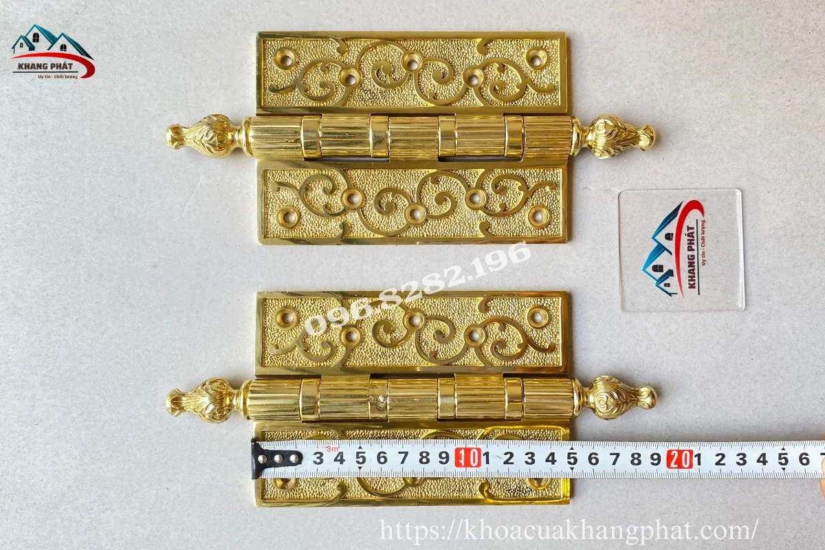 Bản lề lá đồng chóp búp sen dài 15cm
