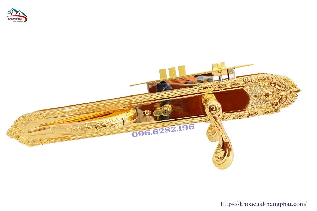 Ốp khóa đồng KP1818 rộng 7cm