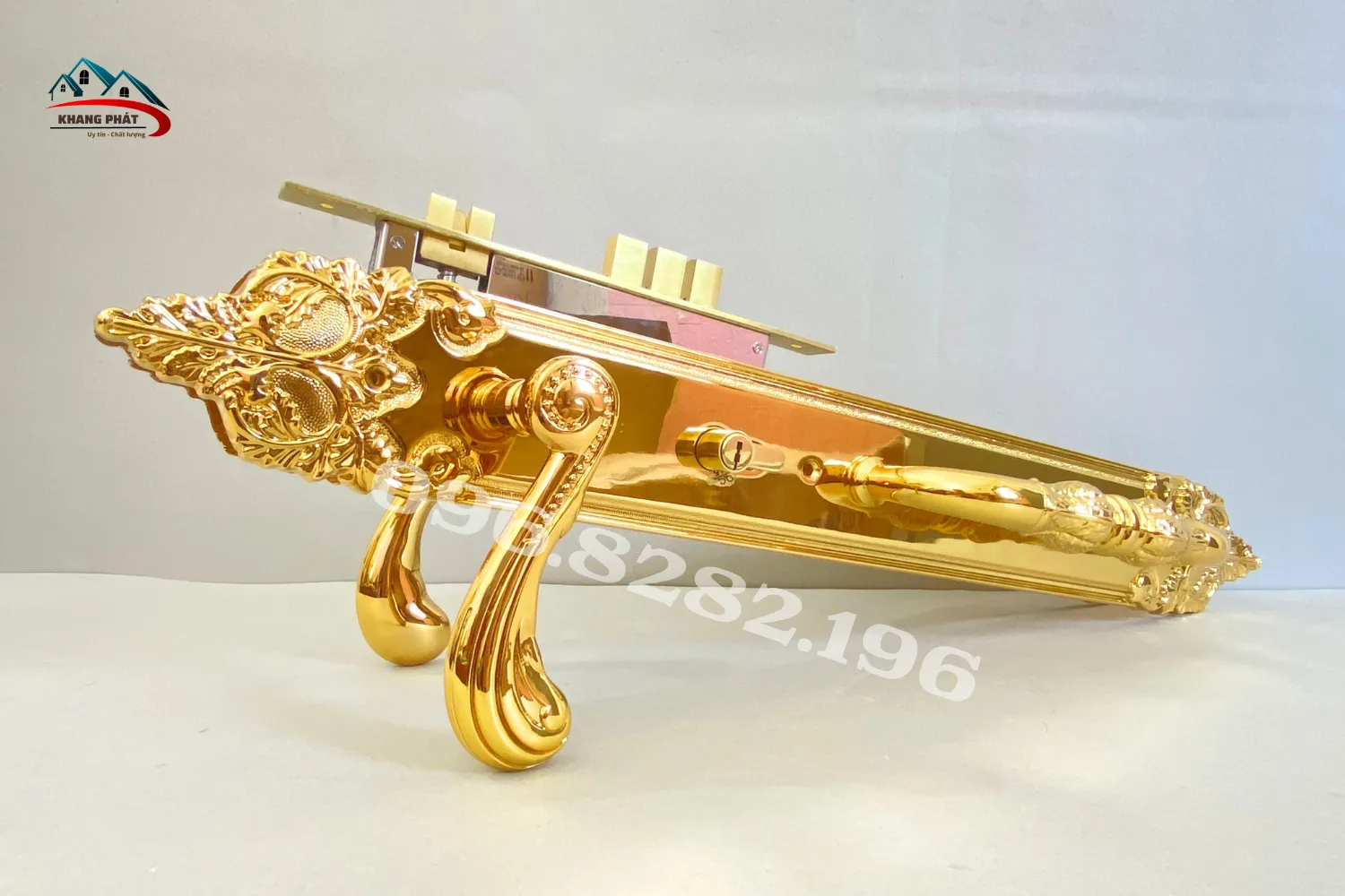 Mặt trong Khoá Cửa Đại Sảnh KP6034 đầy đủ phụ kiện