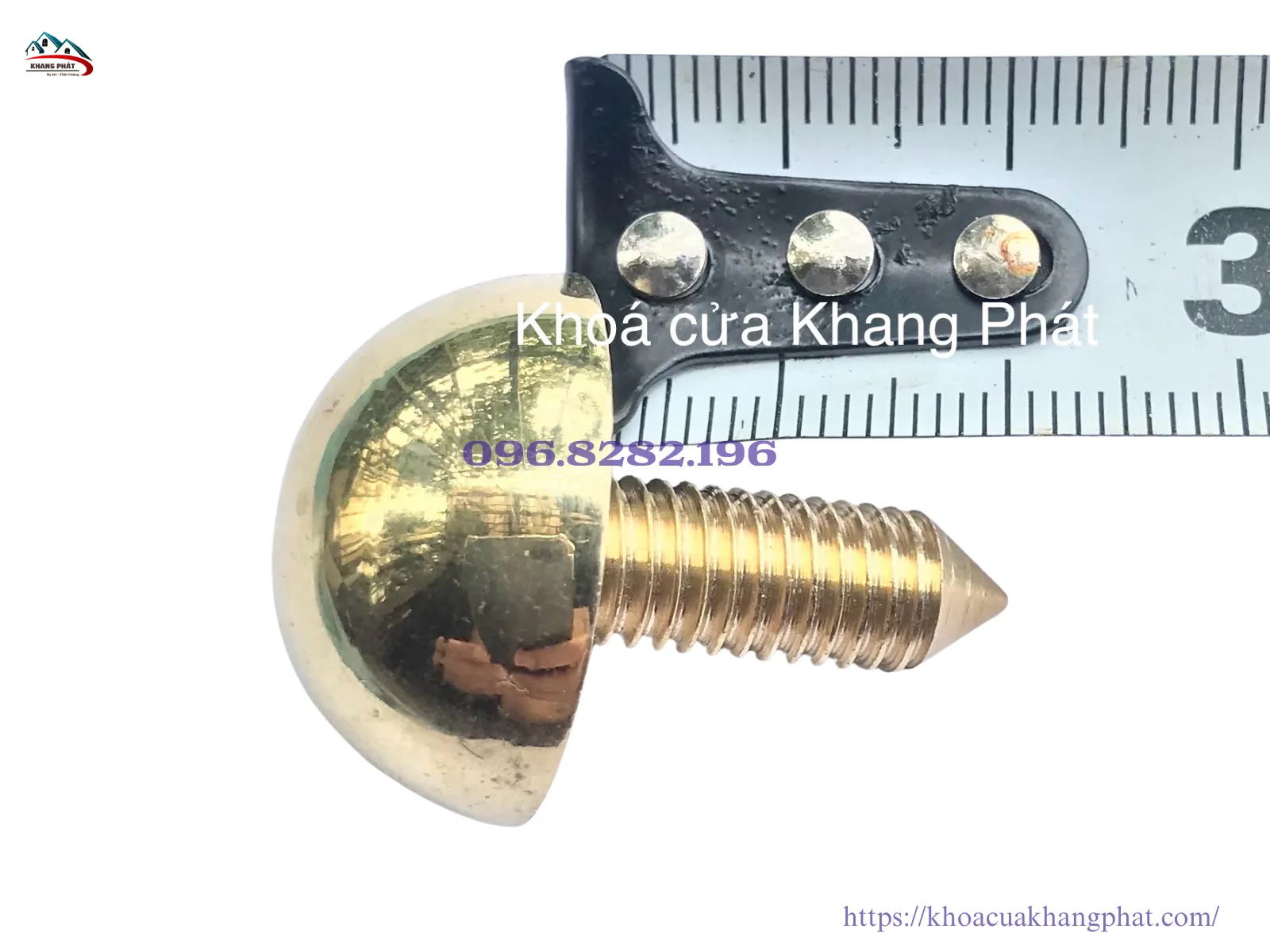 Đinh mũ đồng 4cm lắp cho cổng nhà gỗ truyền thống
