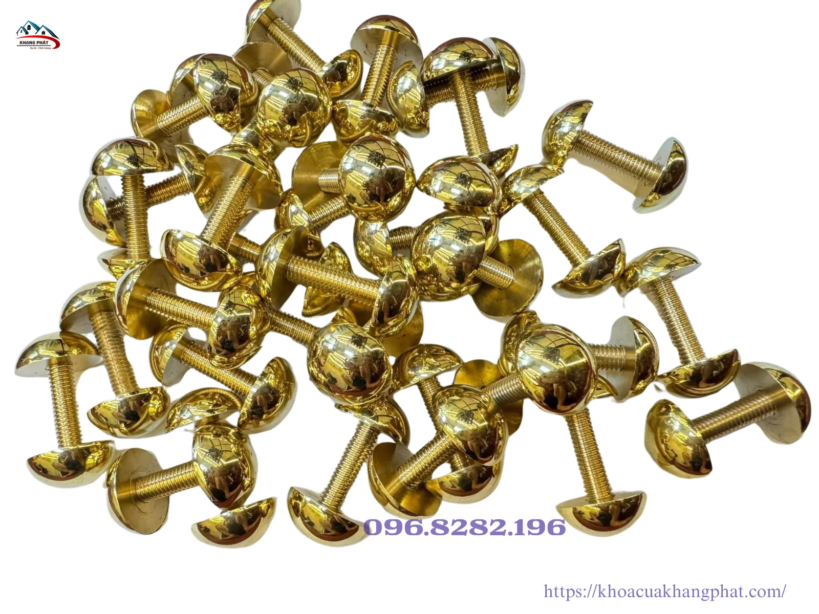 Bộ đinh mũ đồng nhiều kích thước: 2–4cm