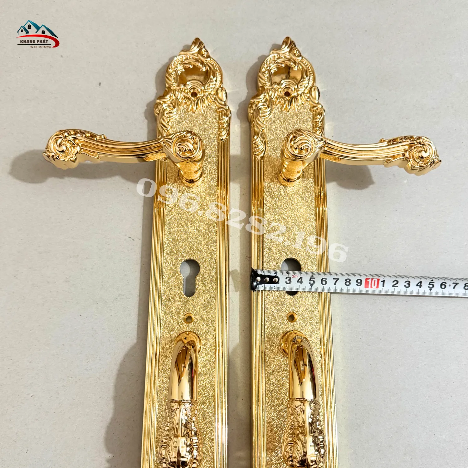 Đo chiều rộng mặt ốp khóa KP6161 7cm