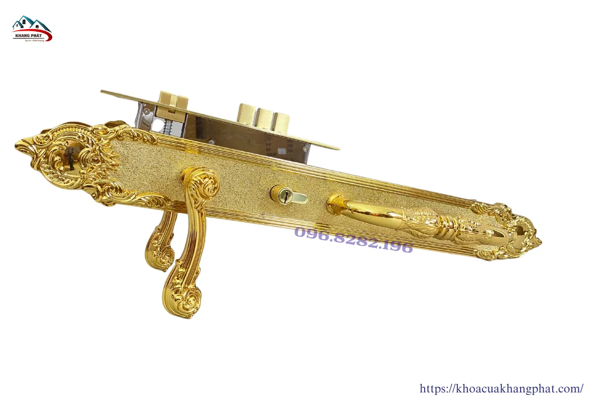 Khóa cửa gỗ kính cường lực KP6161