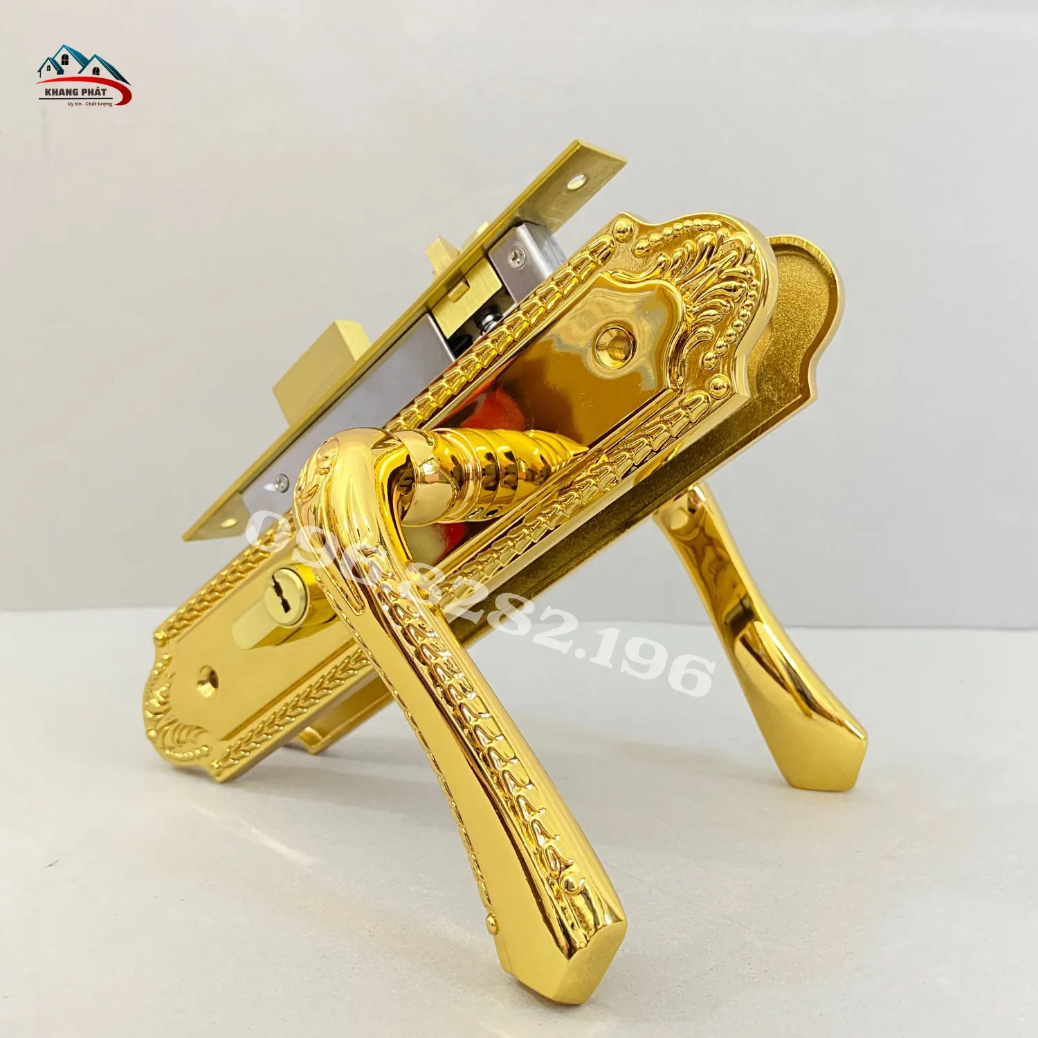 Mặt trong khóa cửa phòng KP5252 đầy đủ phụ kiện