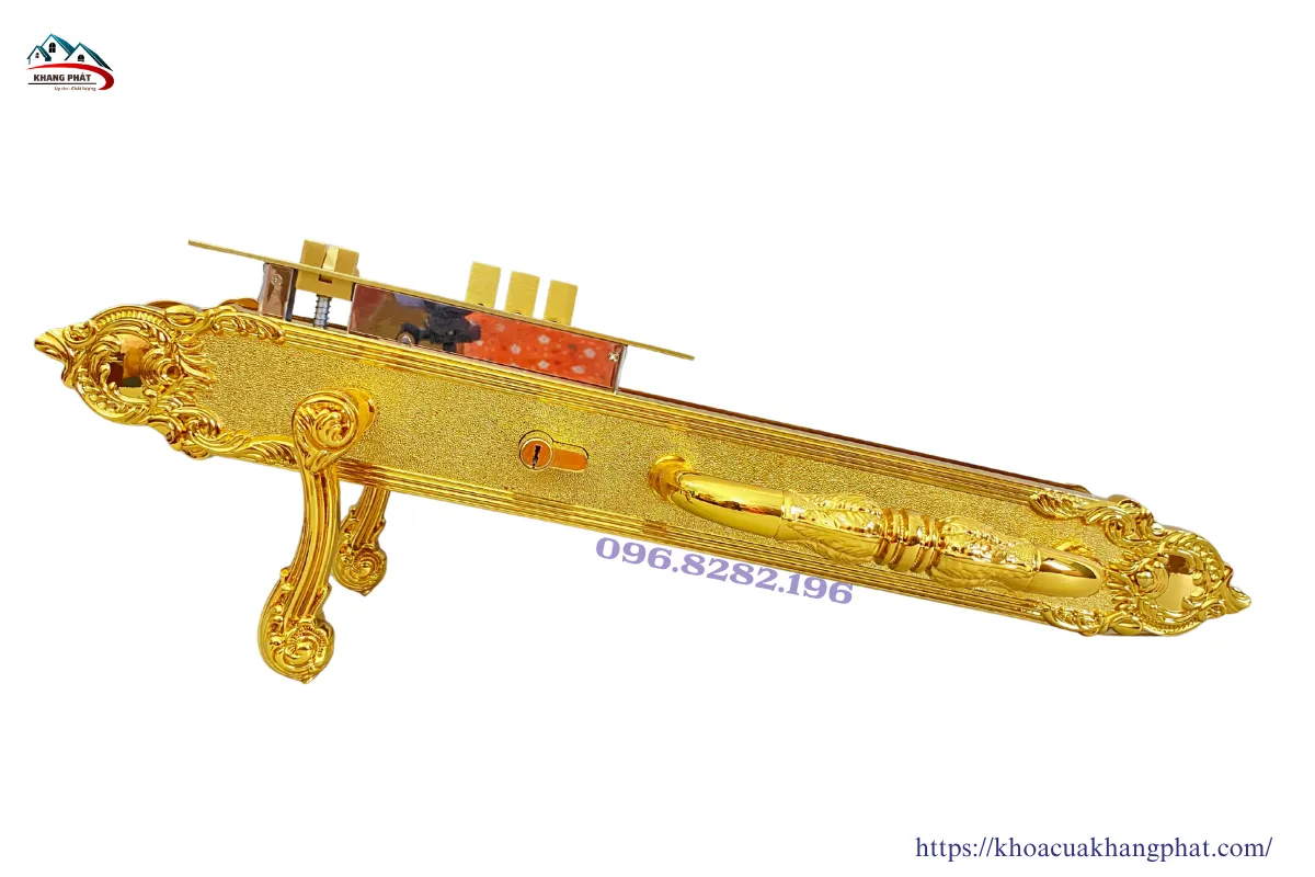 Tay khóa đồng thau mạ vàng KP6161 24K