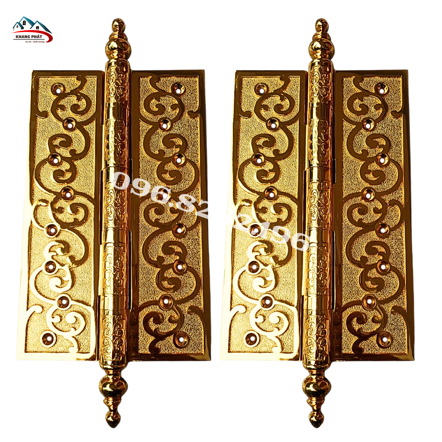 Chi tiết bản lề đồng đại sảnh 30cm bằng đồng thau đúc dày