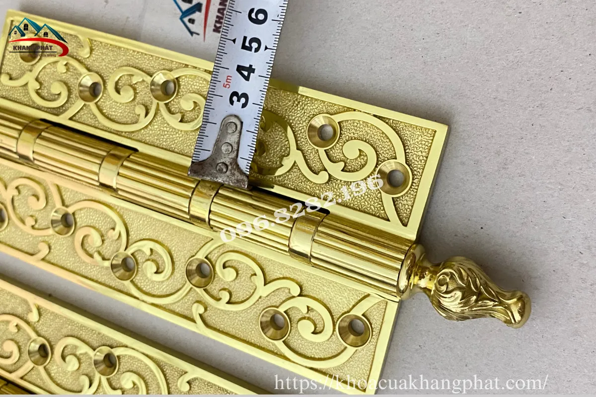 Bản lề đồng cửa đại sảnh dài 20cm