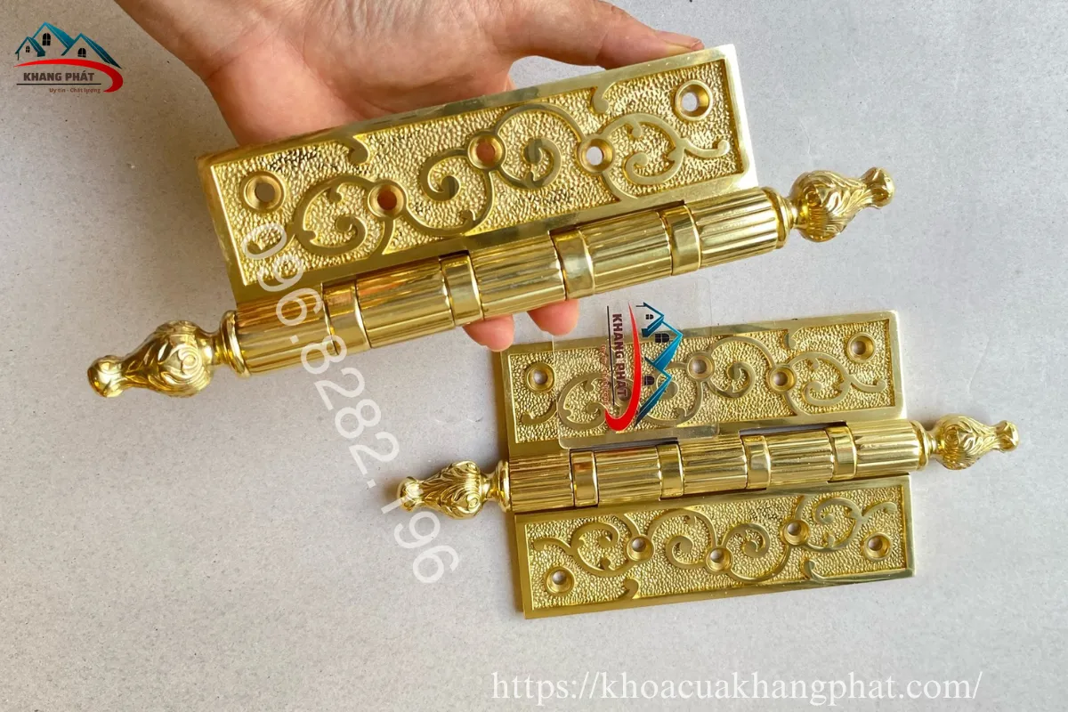 Bản lề đồng thau nguyên khối