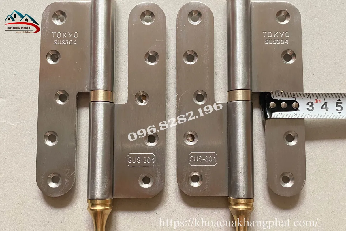Cấu tạo bản lề N7 inox 304 dày 3mm