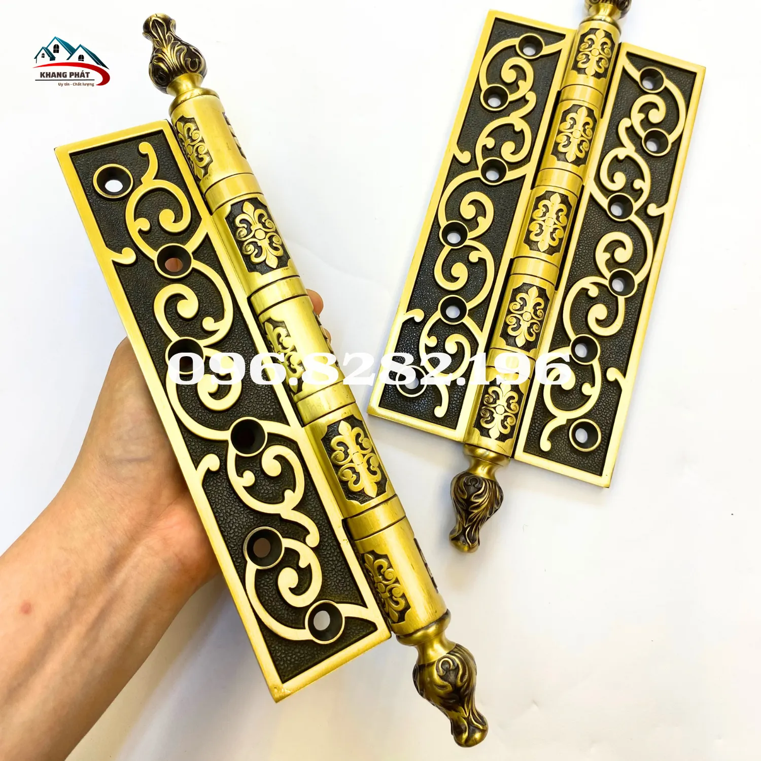 bản lề đồng cầm tay thực tế kích thước lớn