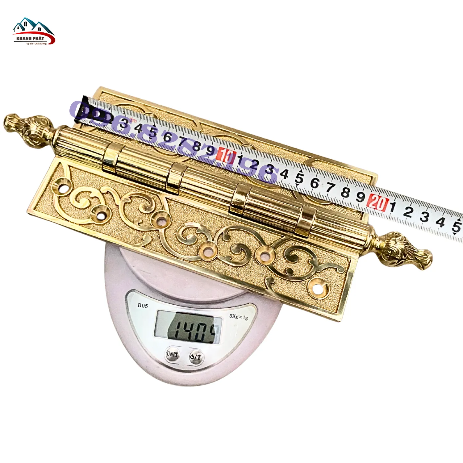 Trọng lượng 1.4kg của bản lề chóp sen