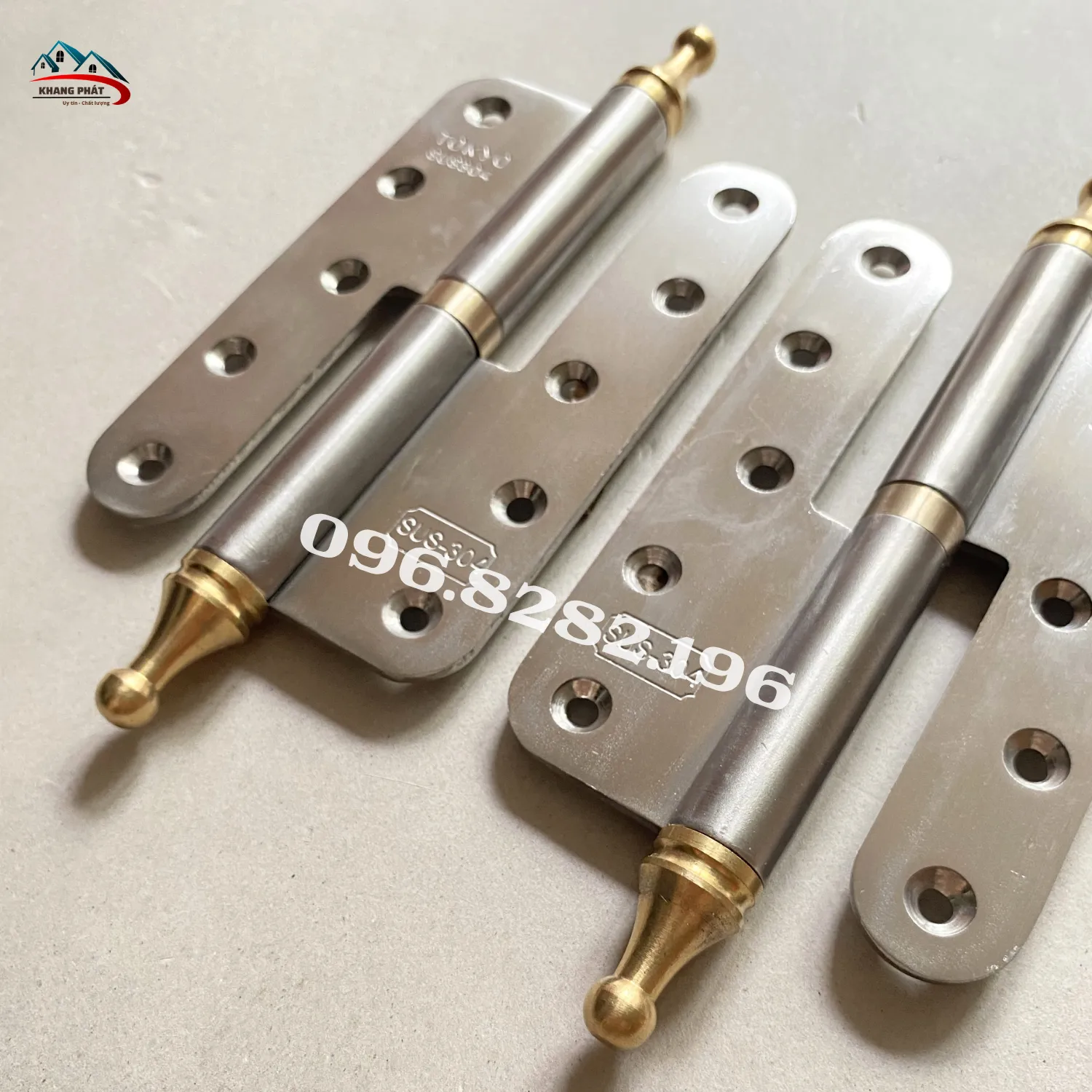 Bộ bản lề trái phải dùng lắp đồng bộ cho cửa