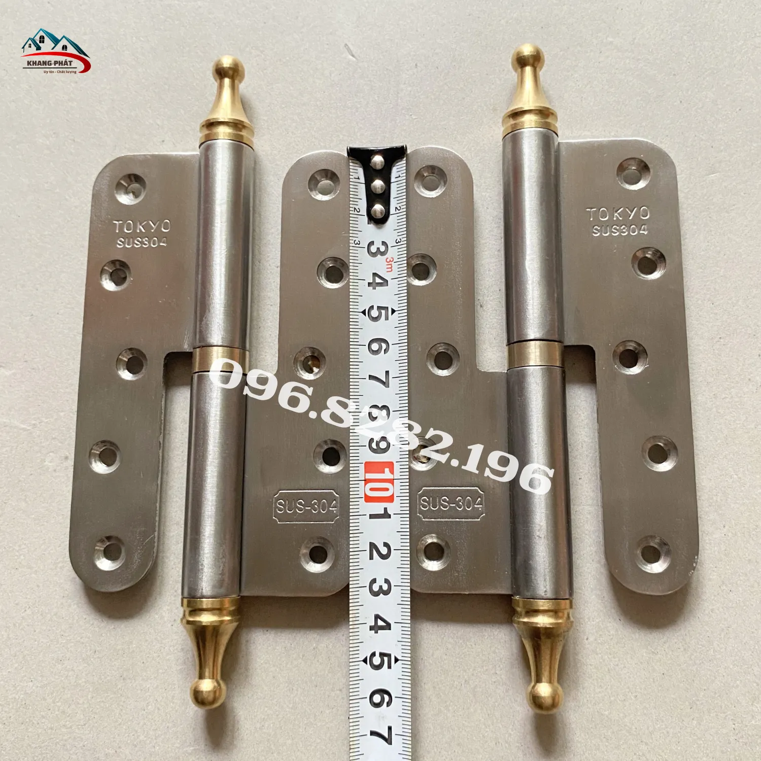 Phần đầu bản lề với chóp bi đồng hoàn thiện sắc nét