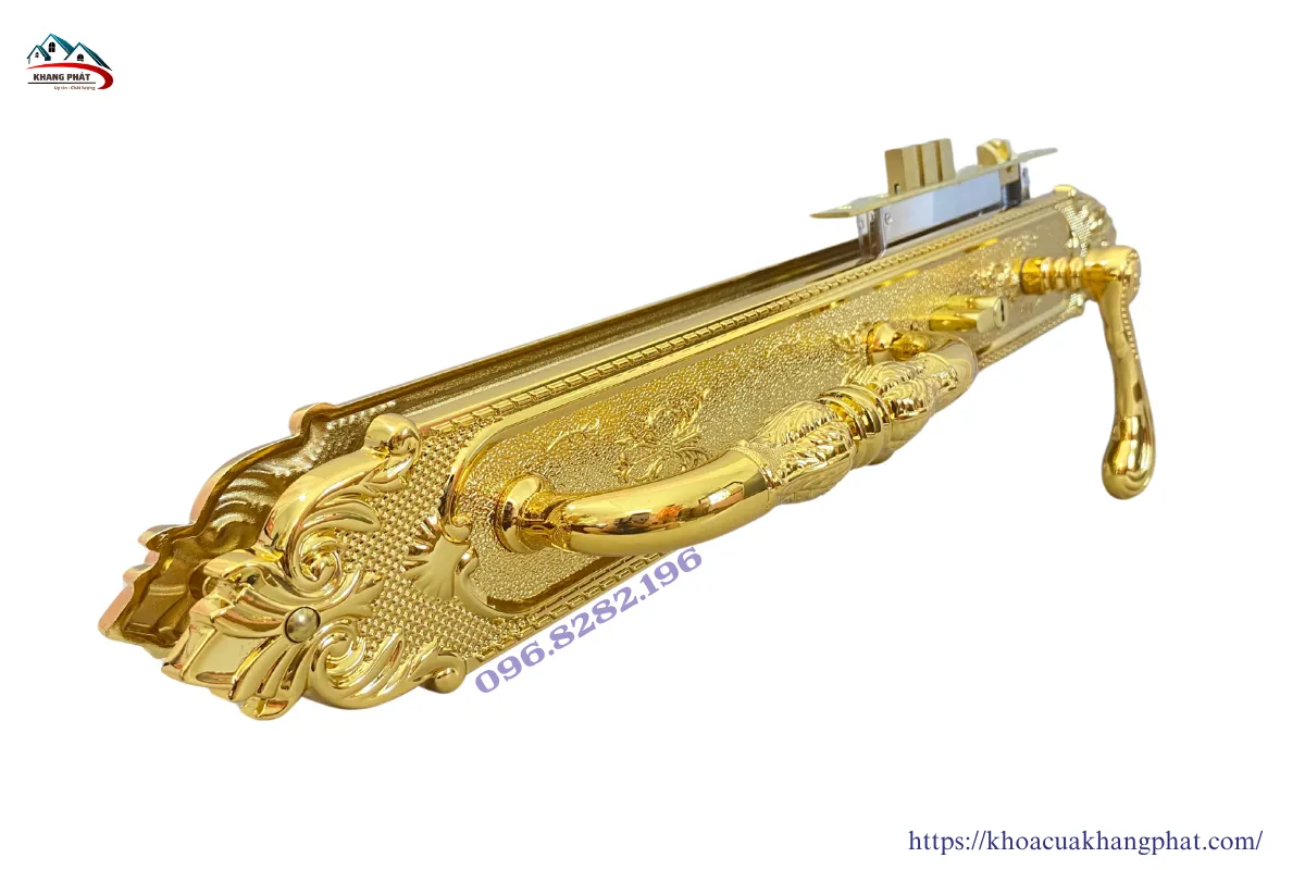 Khóa cửa gỗ 60cm KP7283 mạ vàng 24K