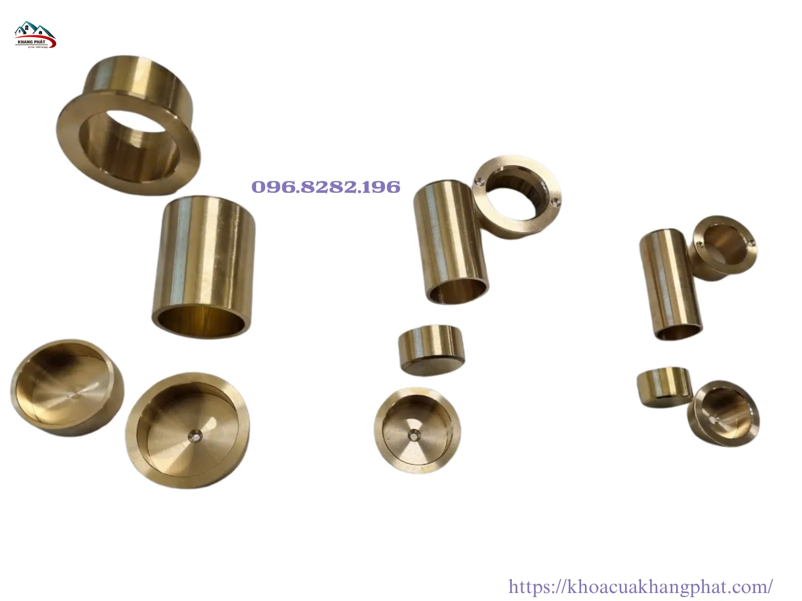 Bản lề cối xoay đồng thau phi 45mm cho cửa gỗ