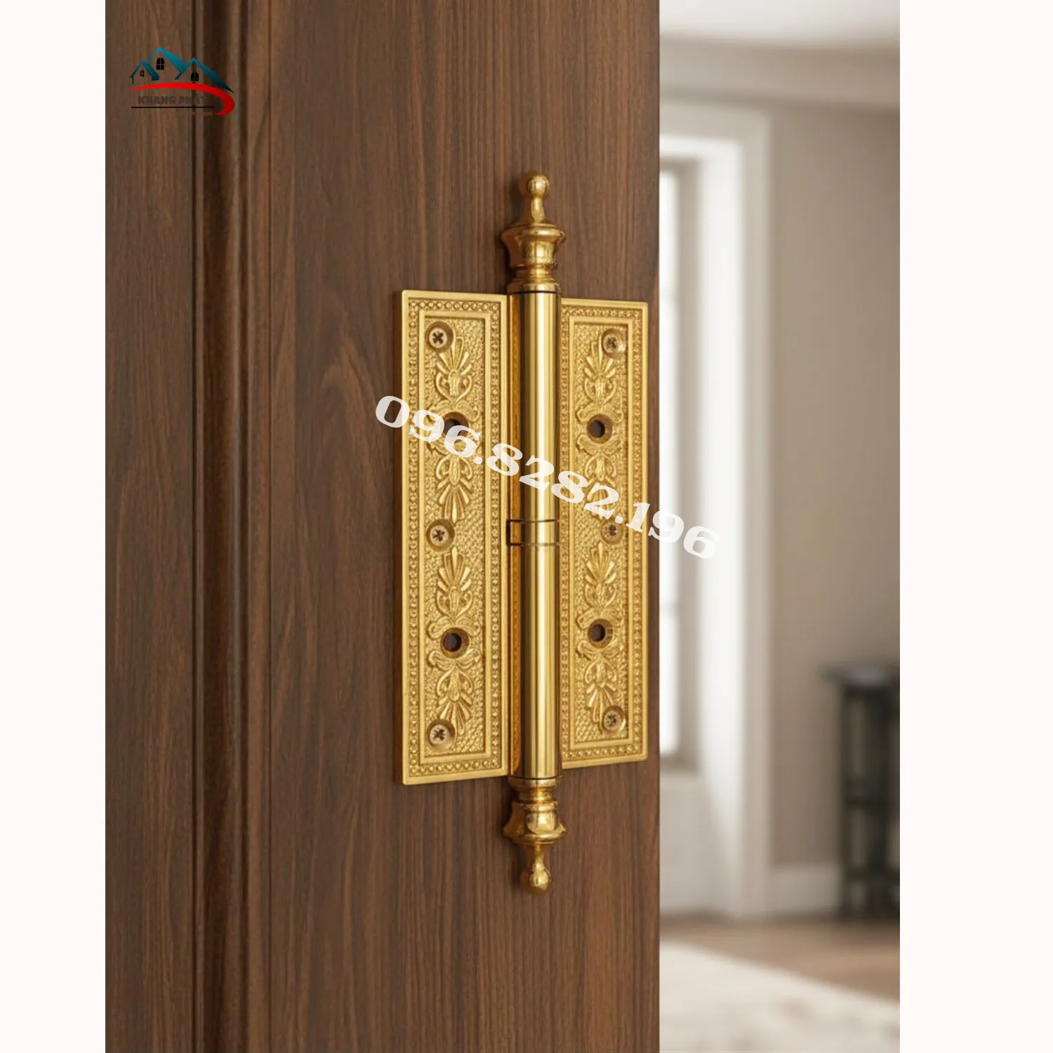 Bản lề cửa gỗ dày 5mm chịu lực ổn định