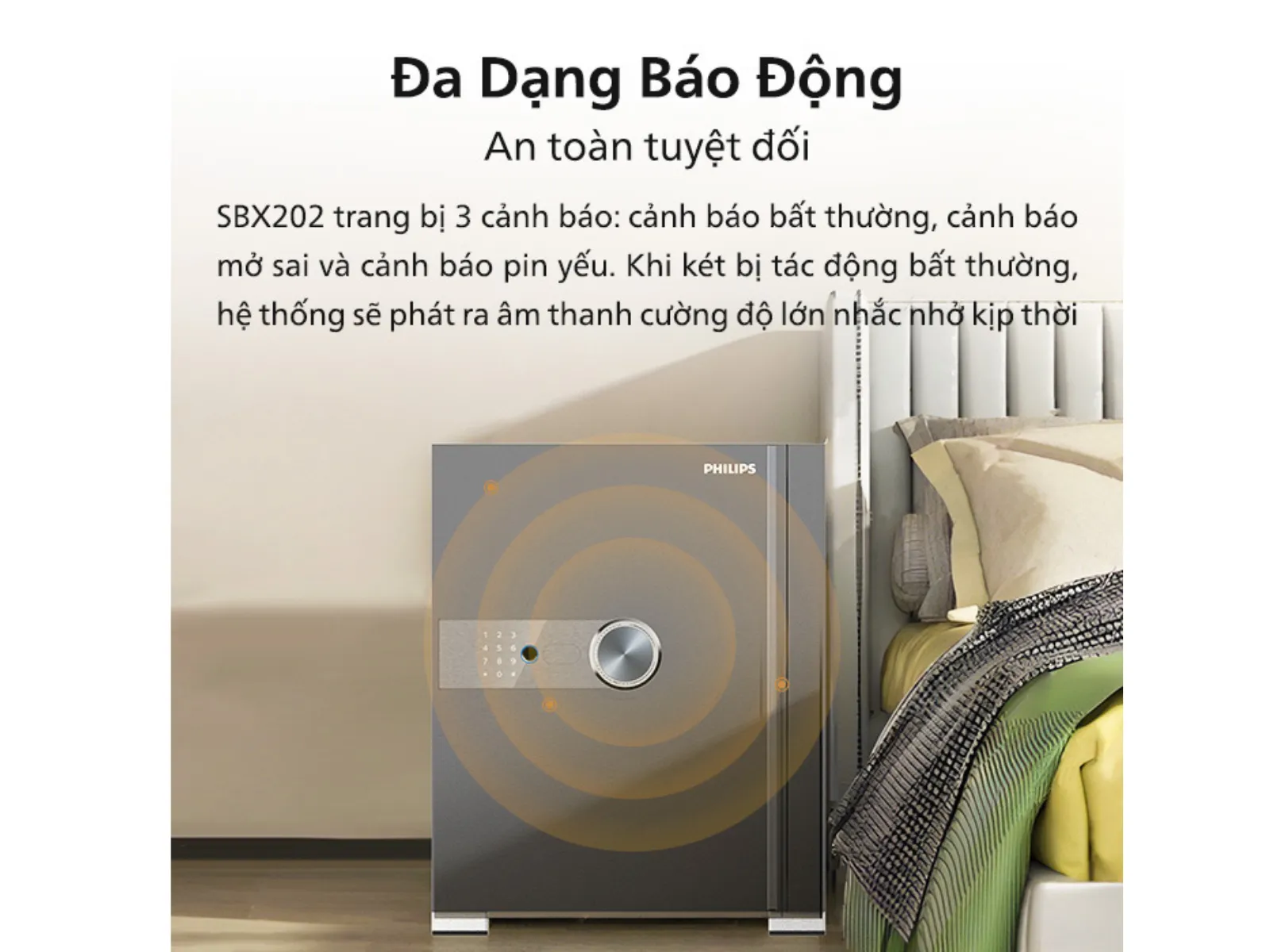 nh: bao-dong-da-dang-ketsat-sbx202.jpg ALT: Két sắt điện tử SBX202 với hệ thống cảnh báo đa dạng