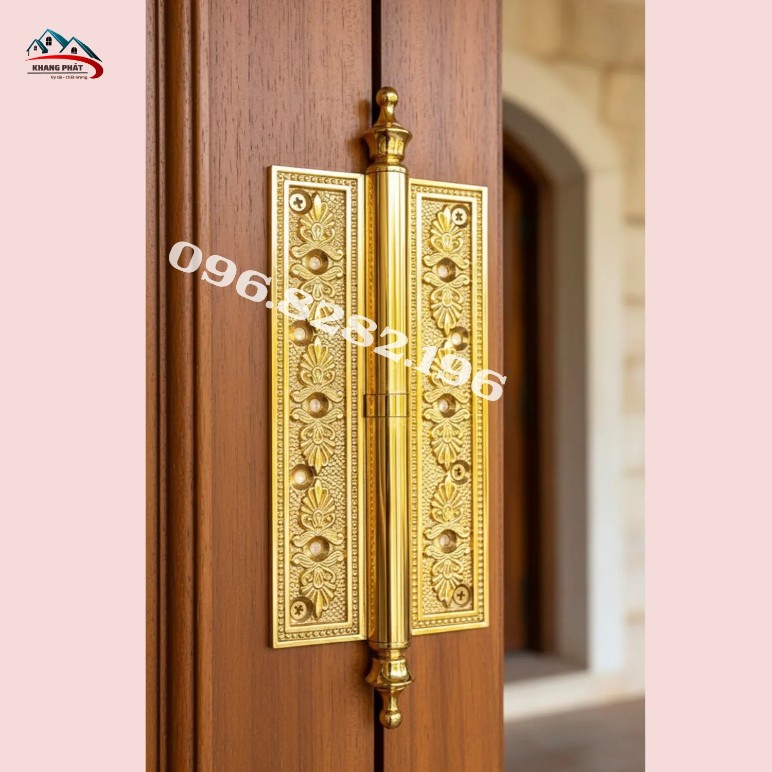 Chi tiết độ dày 8mm và trục cối bản lề đồng