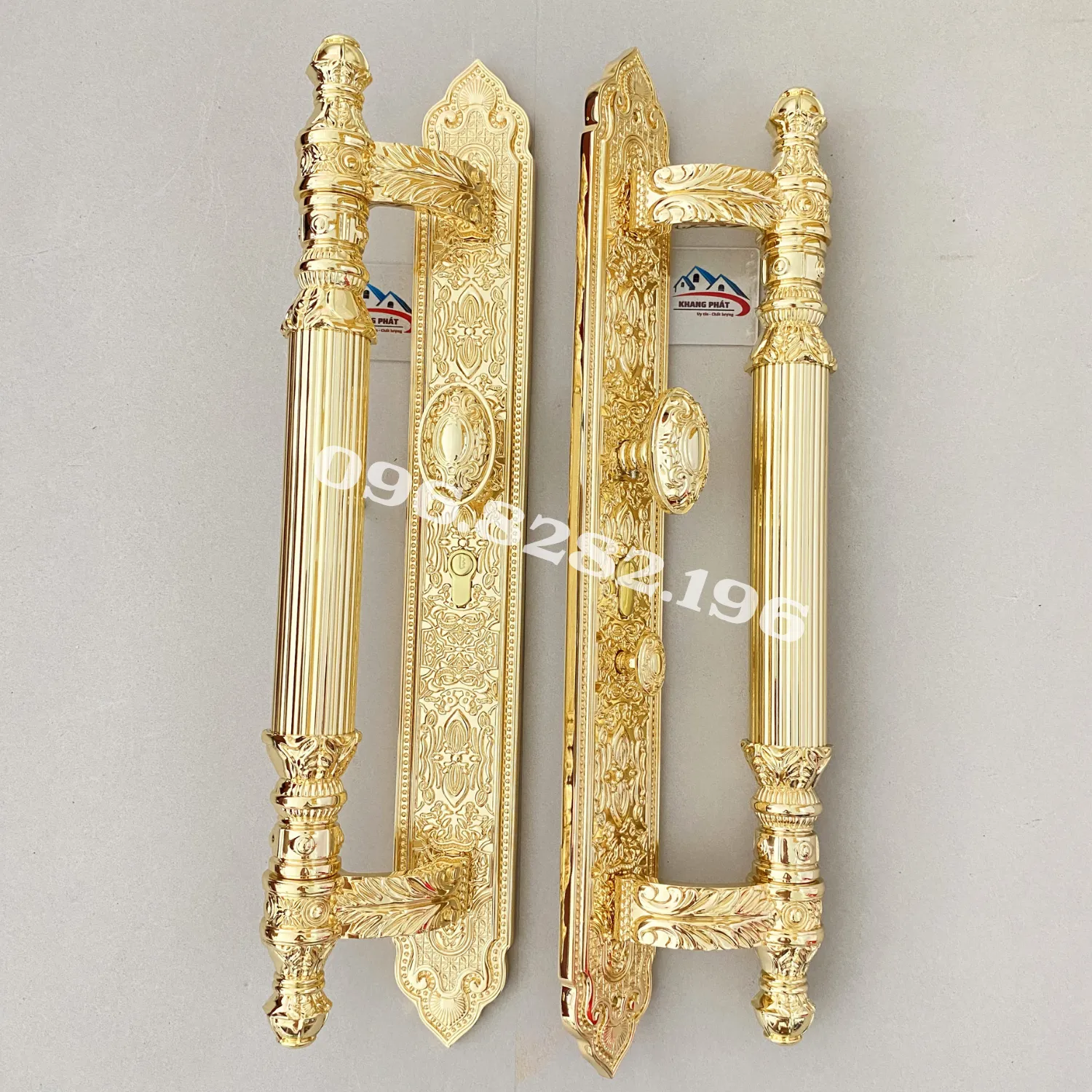 Chi tiết mặt ốp khoá cửa đại sảnh KP999A