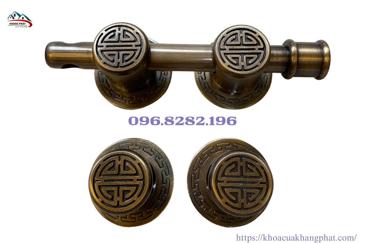 Chùy đồng 4cm khóa then cài chữ Thọ giả cổ