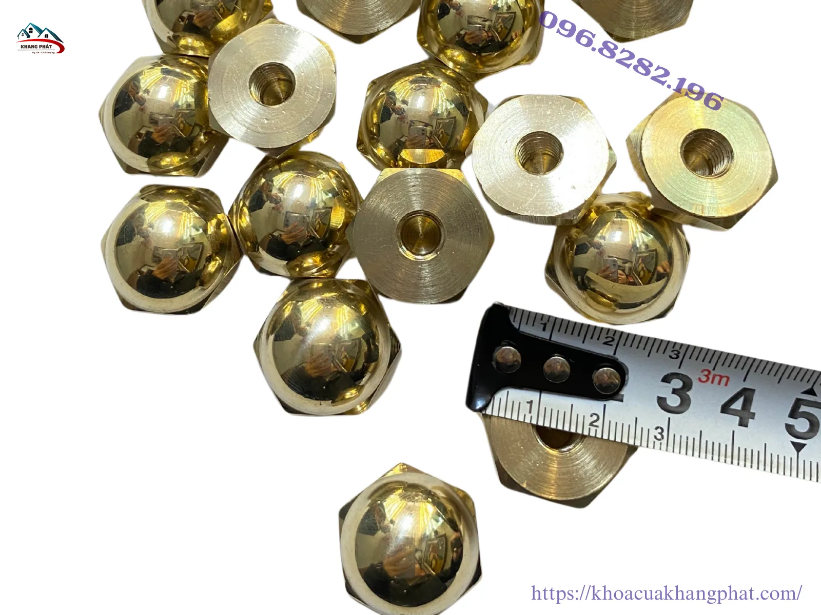 Đinh dù đồng 2.5cm ren tiện