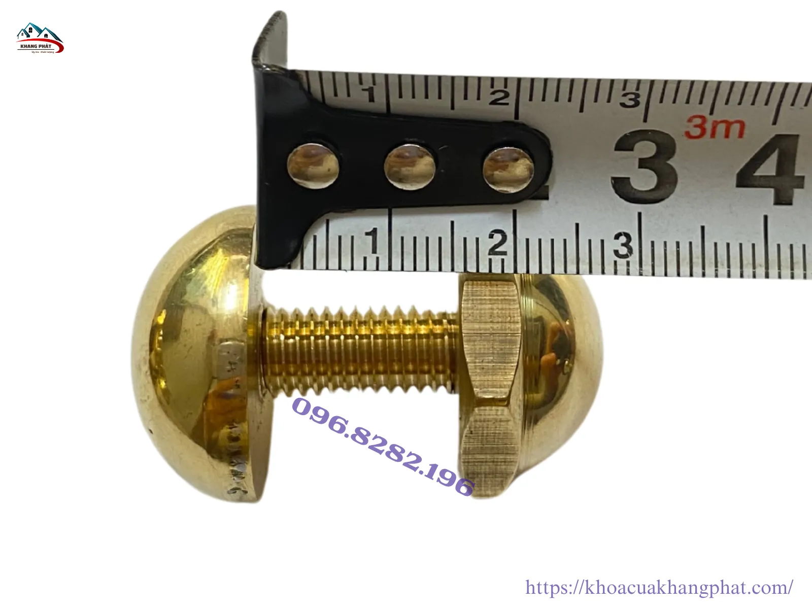 Đinh mũ đồng đường kính 2cm