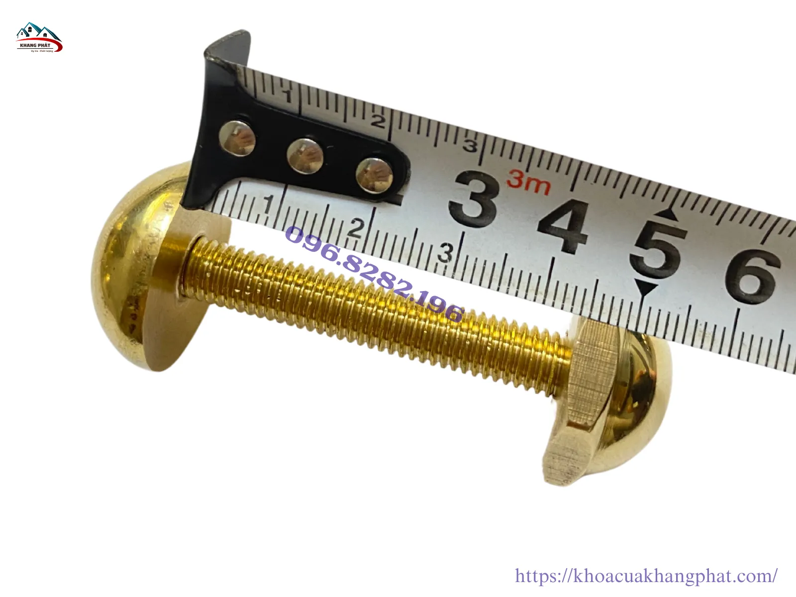 Đinh mũ đồng 3cm có chân ren chắc chắn