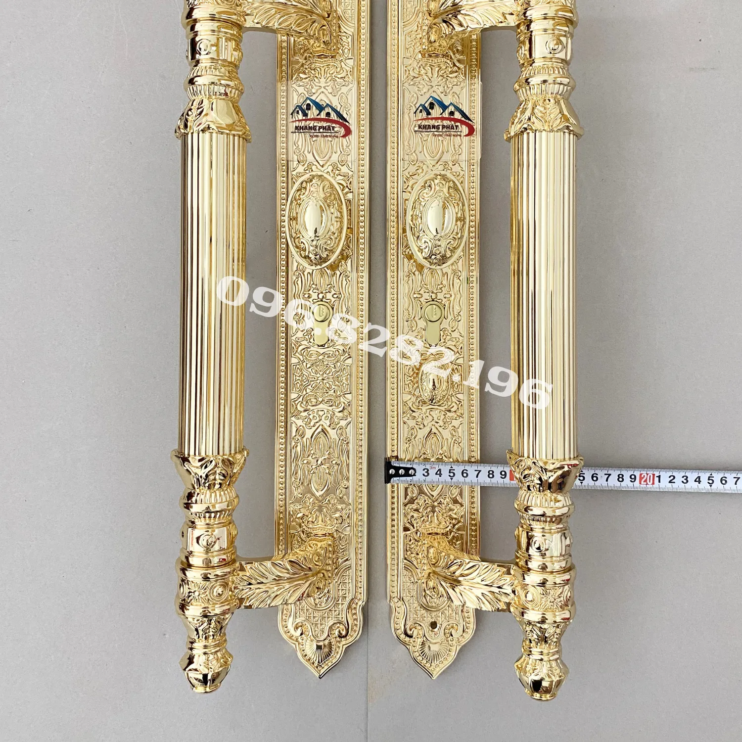 Đo chiều rộng mặt ốp khoá đại sảnh 7.5cm