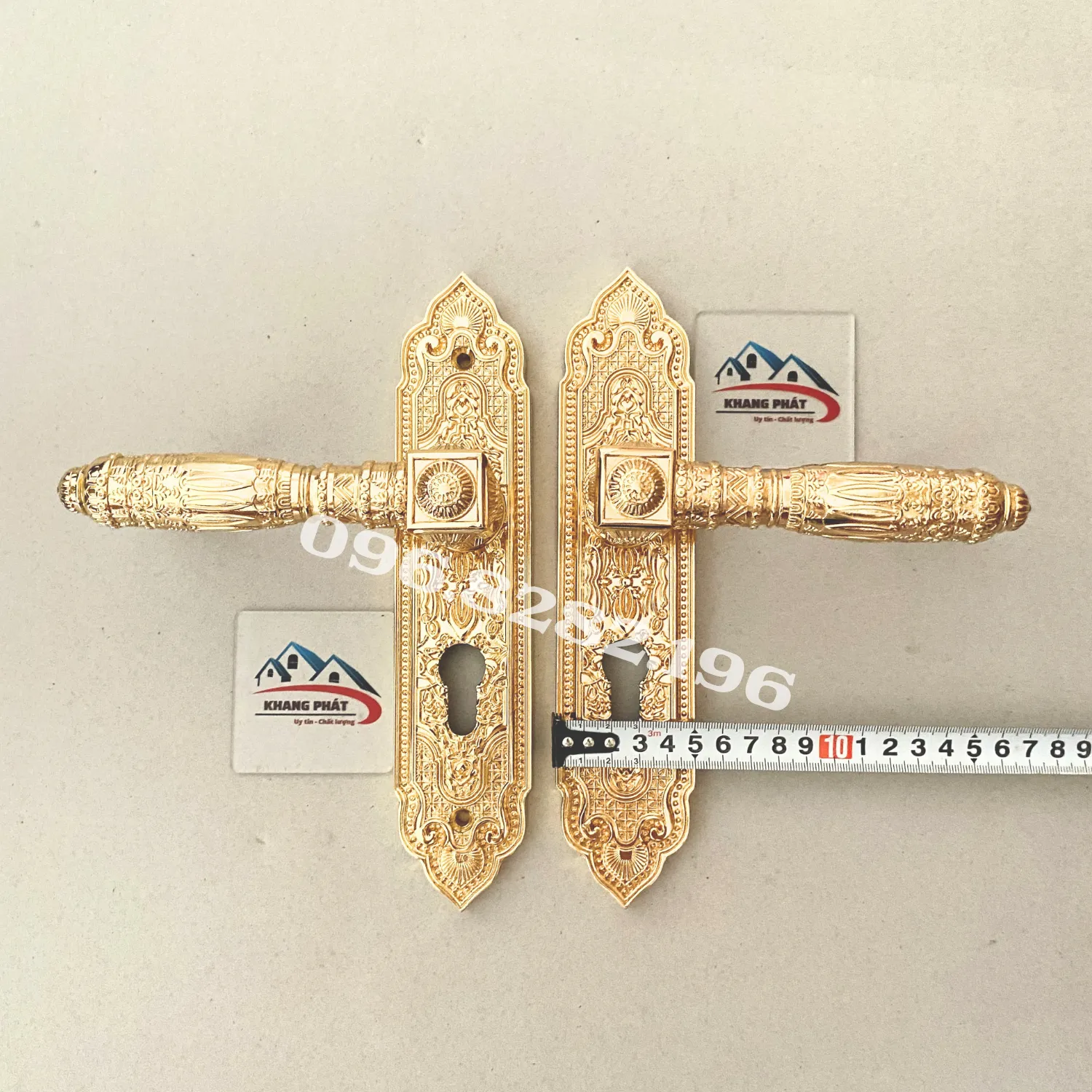 Đo chiều rộng mặt ốp khoá KP999 5cm
