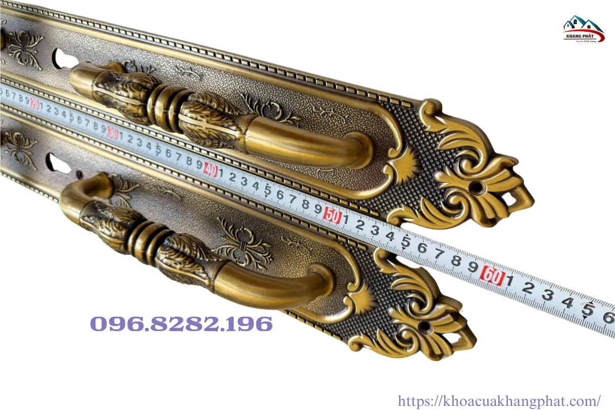 Hoa văn tay kéo phụ khoá KP7283 màu rêu cổ