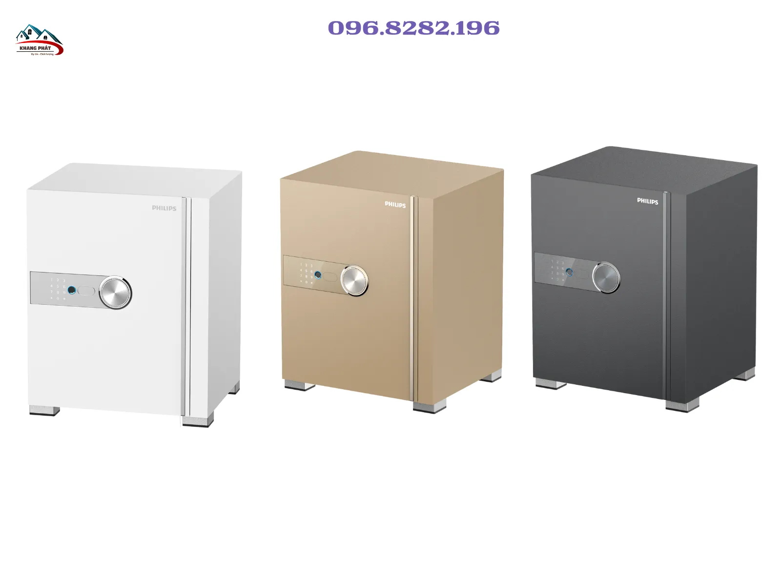 Két sắt điện tử Philips SBX202 màu xám hiện đại