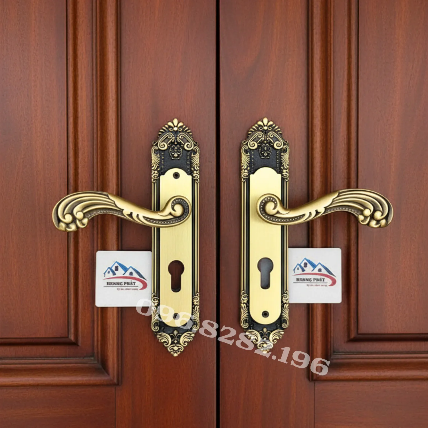 Bộ khóa KP3232 lắp trên cửa gỗ phòng