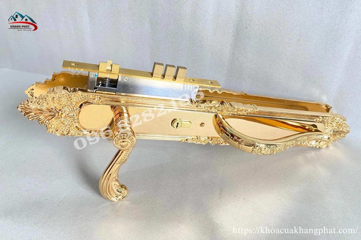 Tay gạt và tay kéo phụ của mẫu khóa KP1919