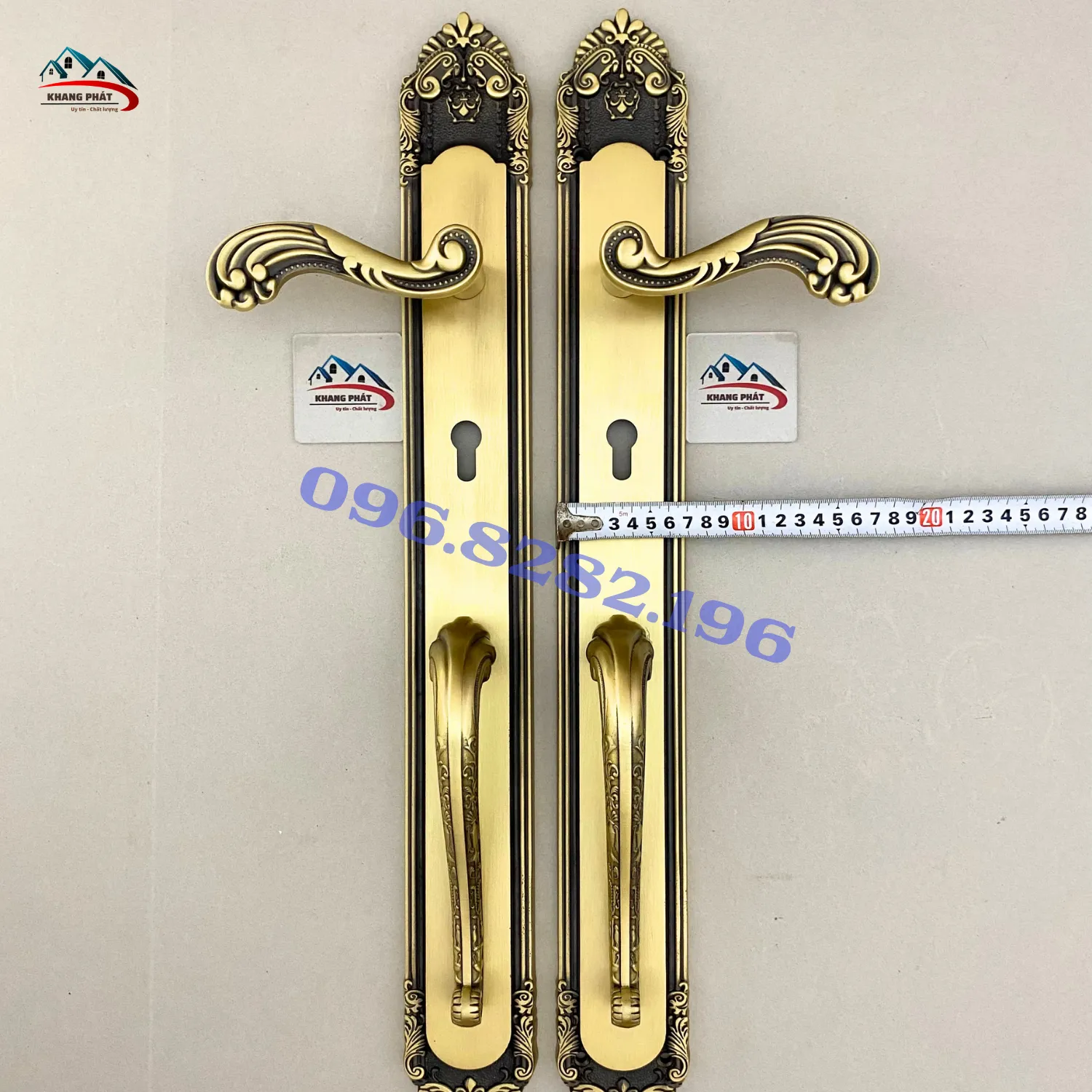 Đo chiều rộng mặt ốp khóa KP3232DFS 7cm