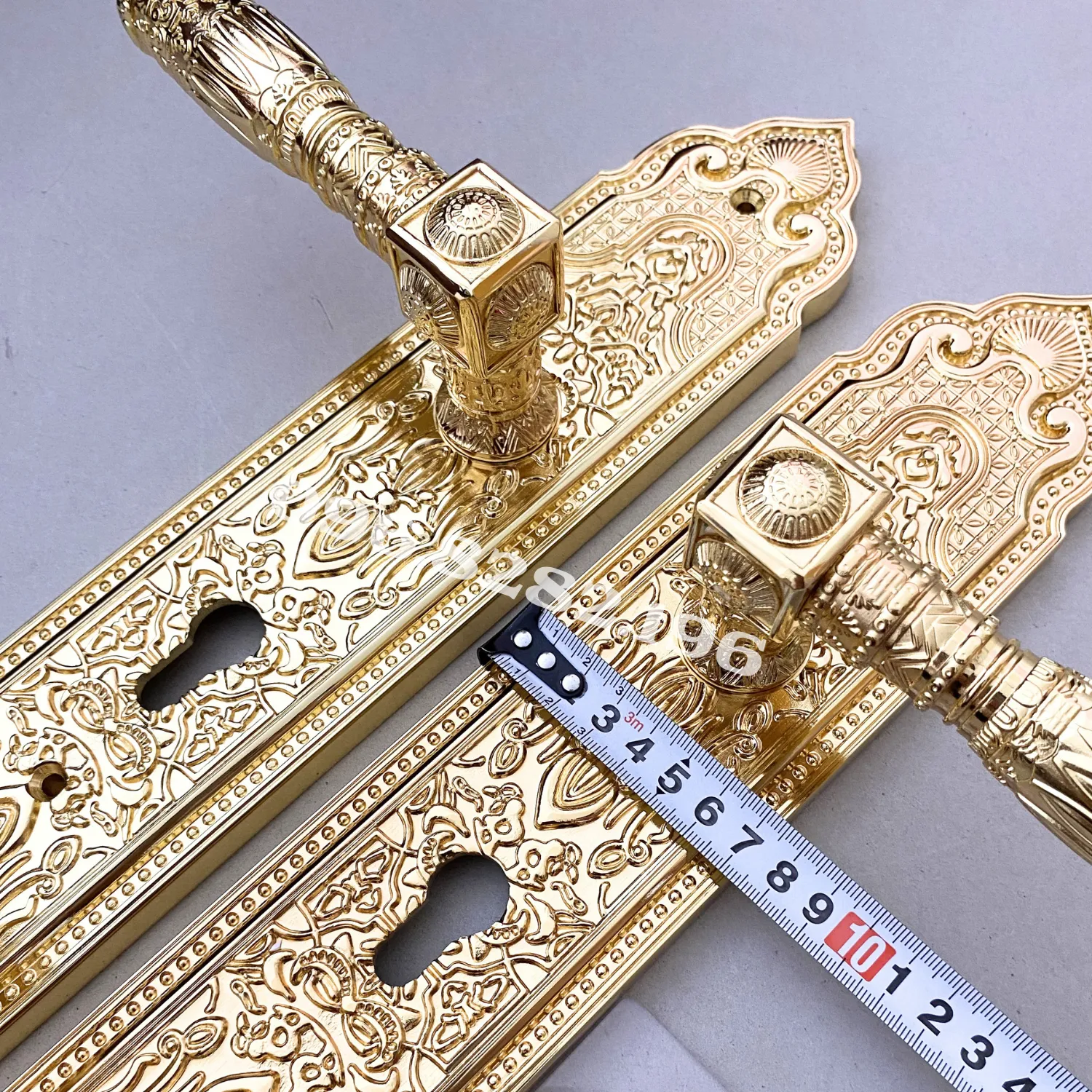 Đo chiều rộng mặt ốp khoá đại sảnh KP999 7cm