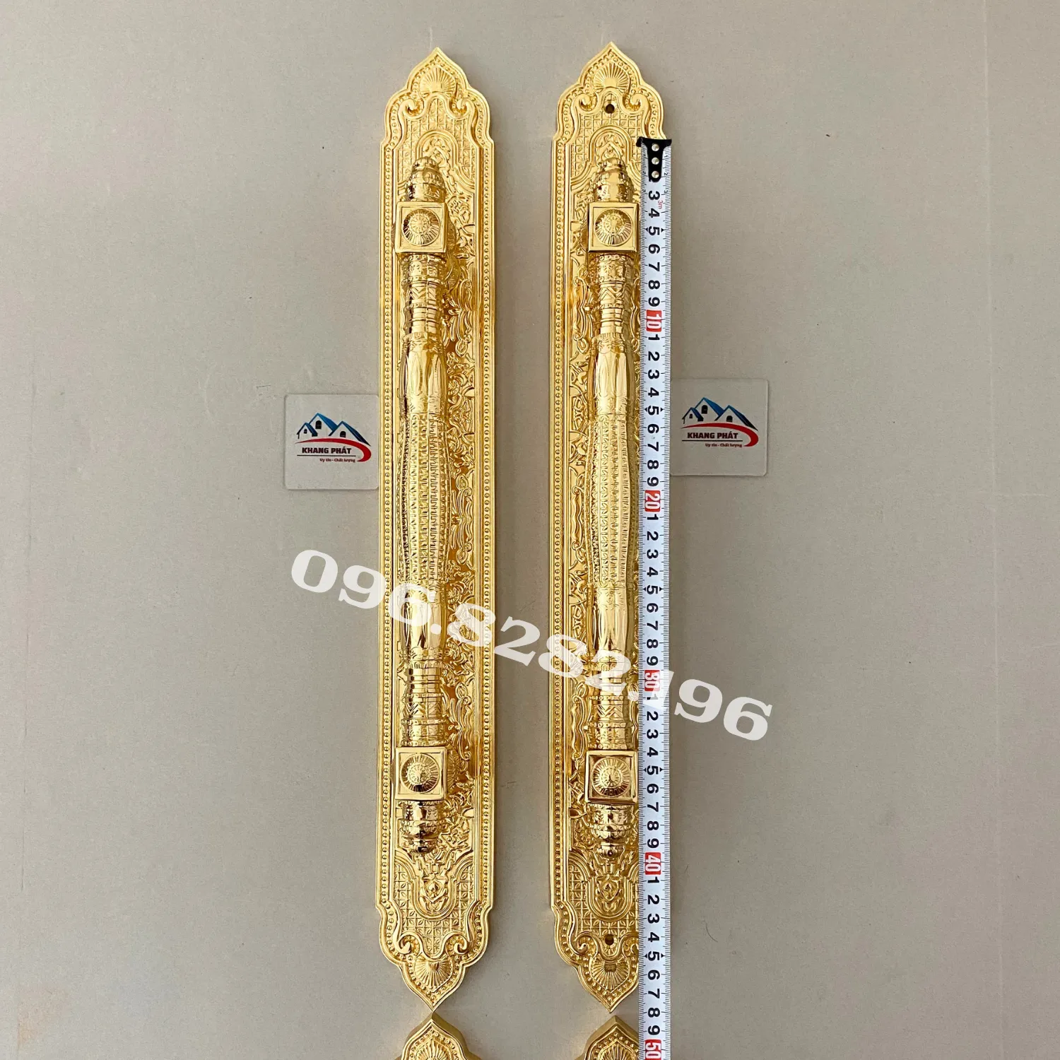 Đo chiều dài tay kéo đồng KP999F 40cm