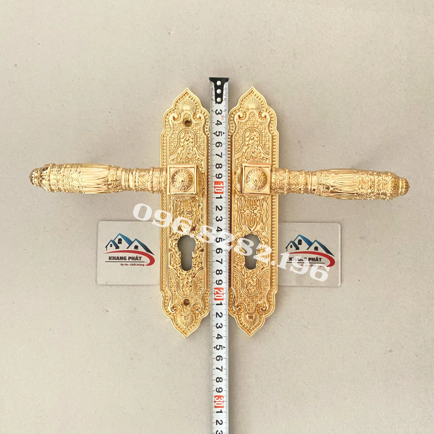 Khoá cửa phòng KP999 23cm mạ vàng 24K