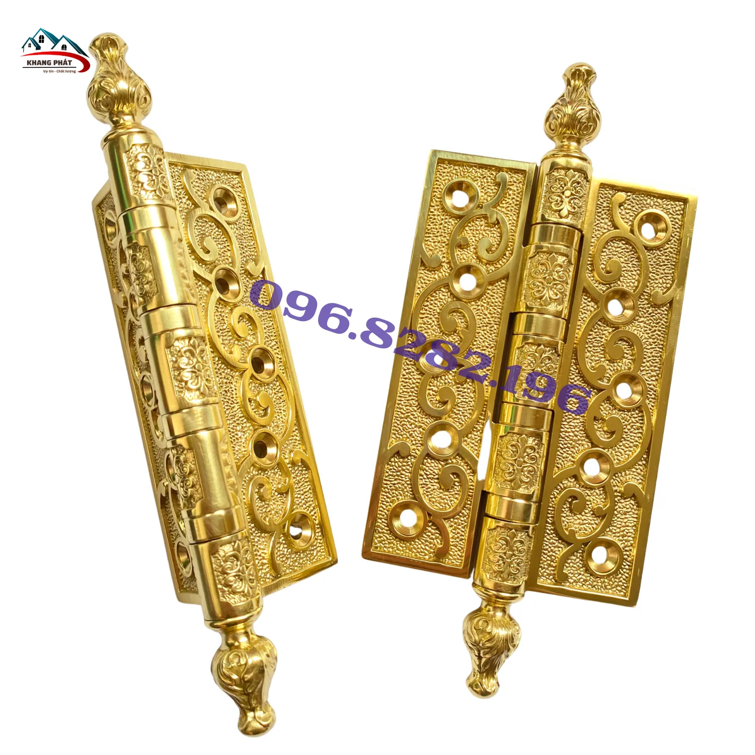 Phụ kiện đồng hoa văn dùng cho cửa biệt thự