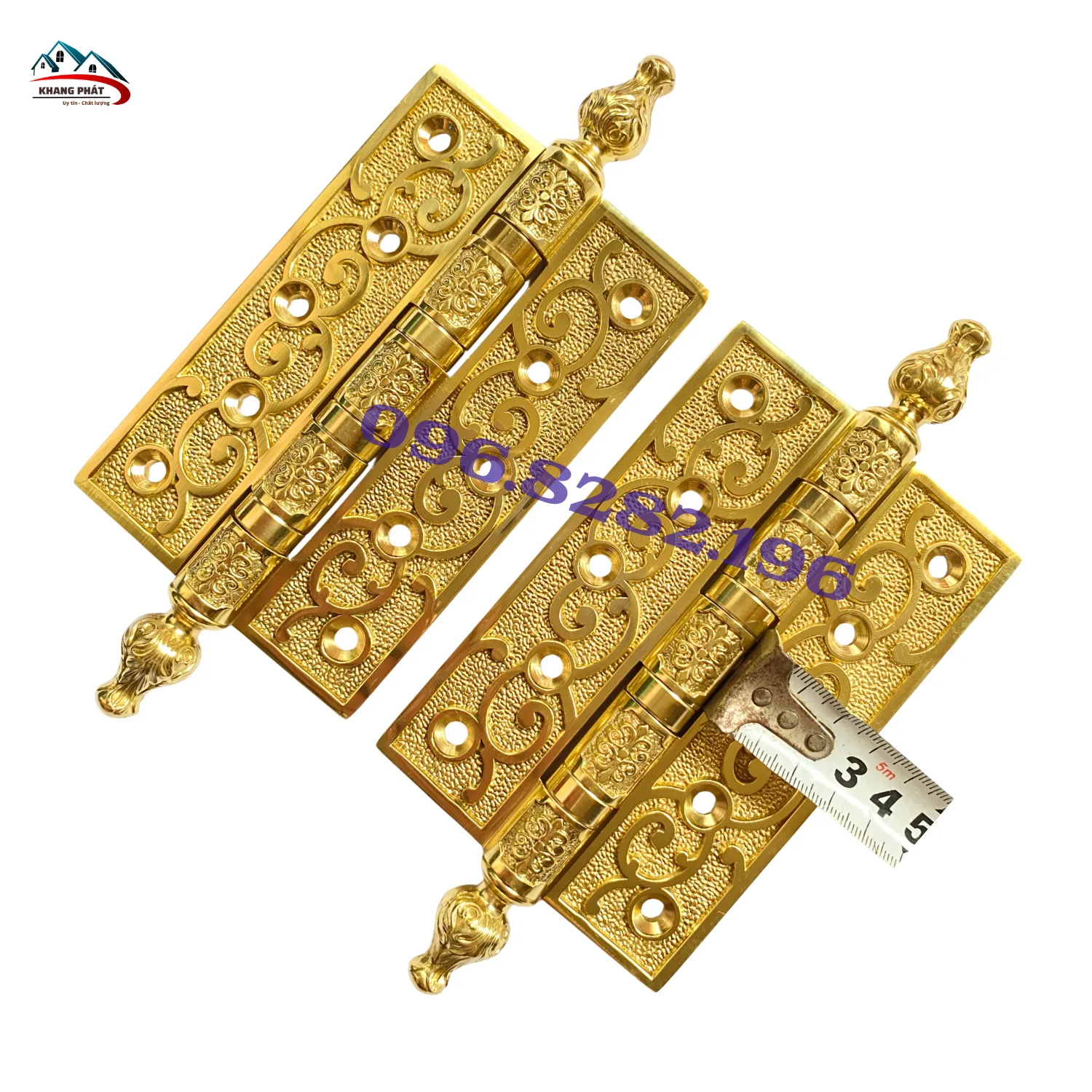 Cánh bản lề đồng rộng 3,5cm cho cửa gỗ