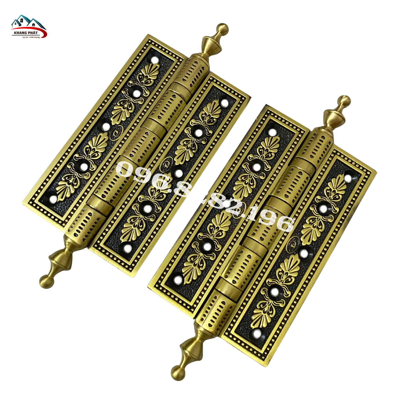 Bản lề cửa gỗ bằng đồng thau