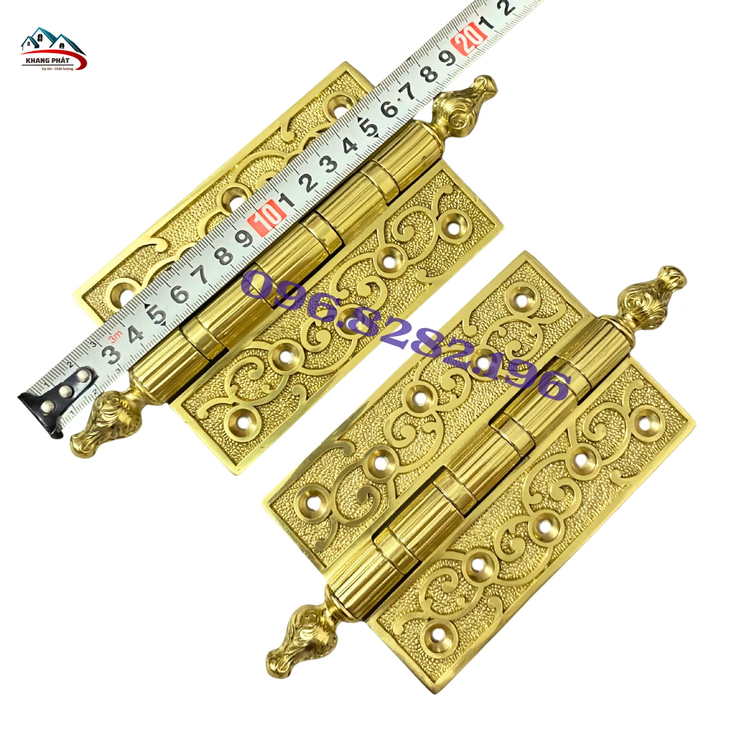 Bản lề đồng lắp cửa gỗ