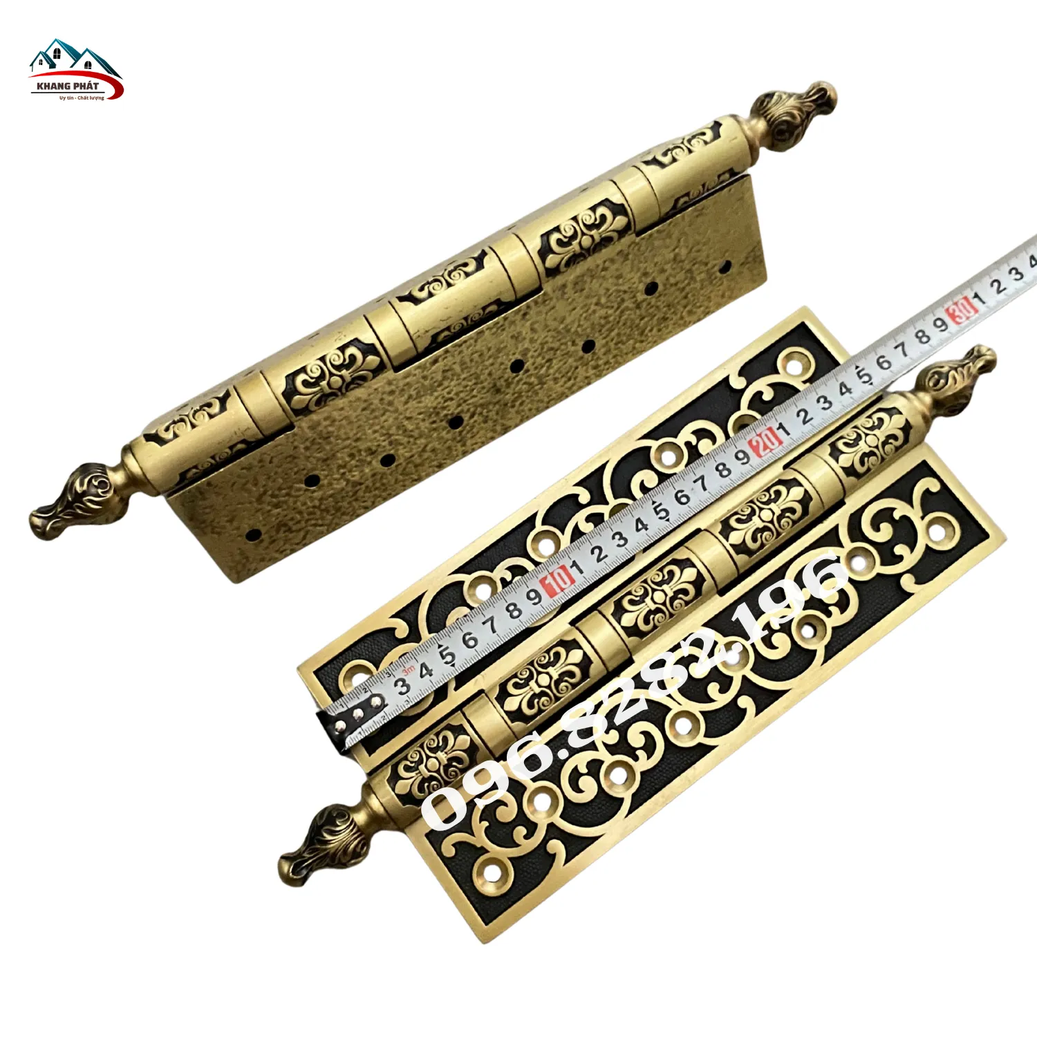 bản lề đồng thau kp-ldr125 nhìn góc nghiêng