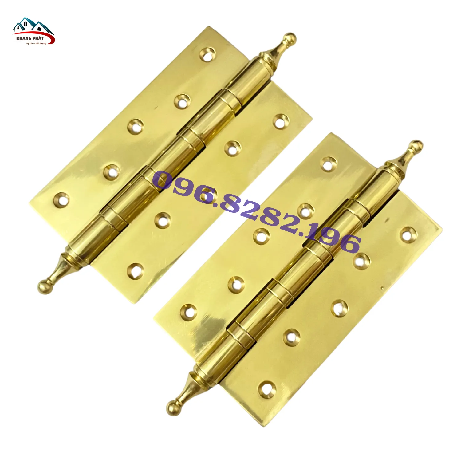 Bản lề đồng thau dùng cho cửa gỗ biệt thự sang trọng