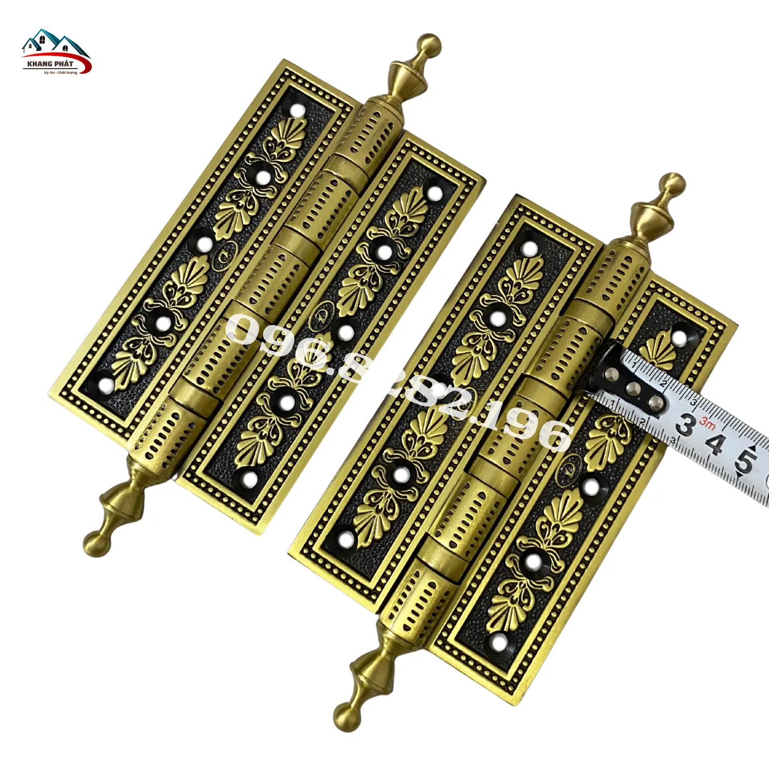 Bản lề đồng trang trí cửa gỗ