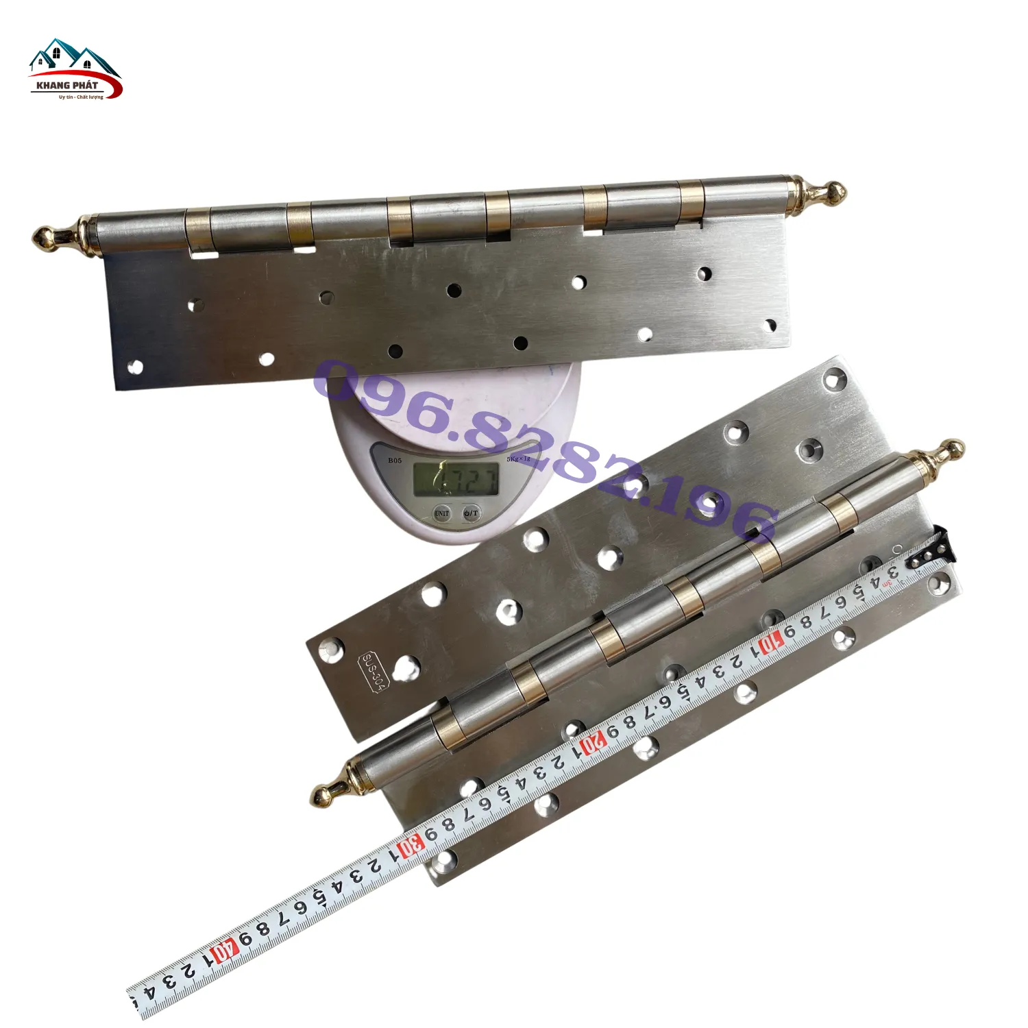 bản lề inox 304 nặng 1.7kg