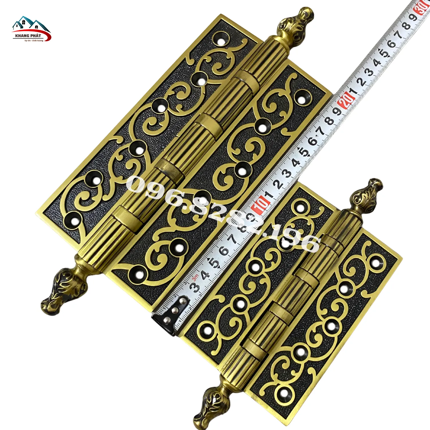 Bản lề bằng đồng đúc dày 5,5mm chắc chắn