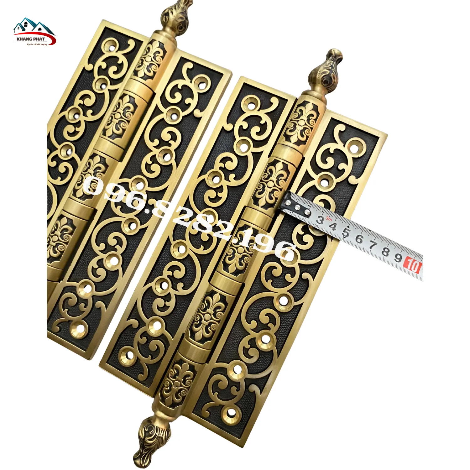 bản lề rộng 5cm lắp cho cửa gỗ dày từ 6cm