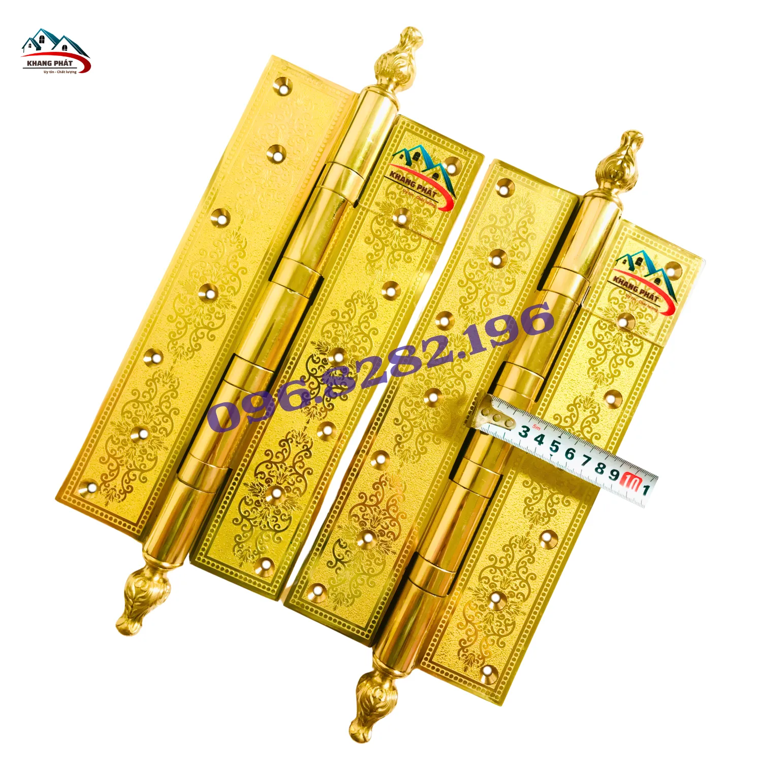 Bản rộng lá lề 6cm phù hợp cửa gỗ dày trên 7cm